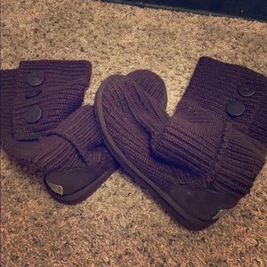 UGG brown sweater boots 👢
